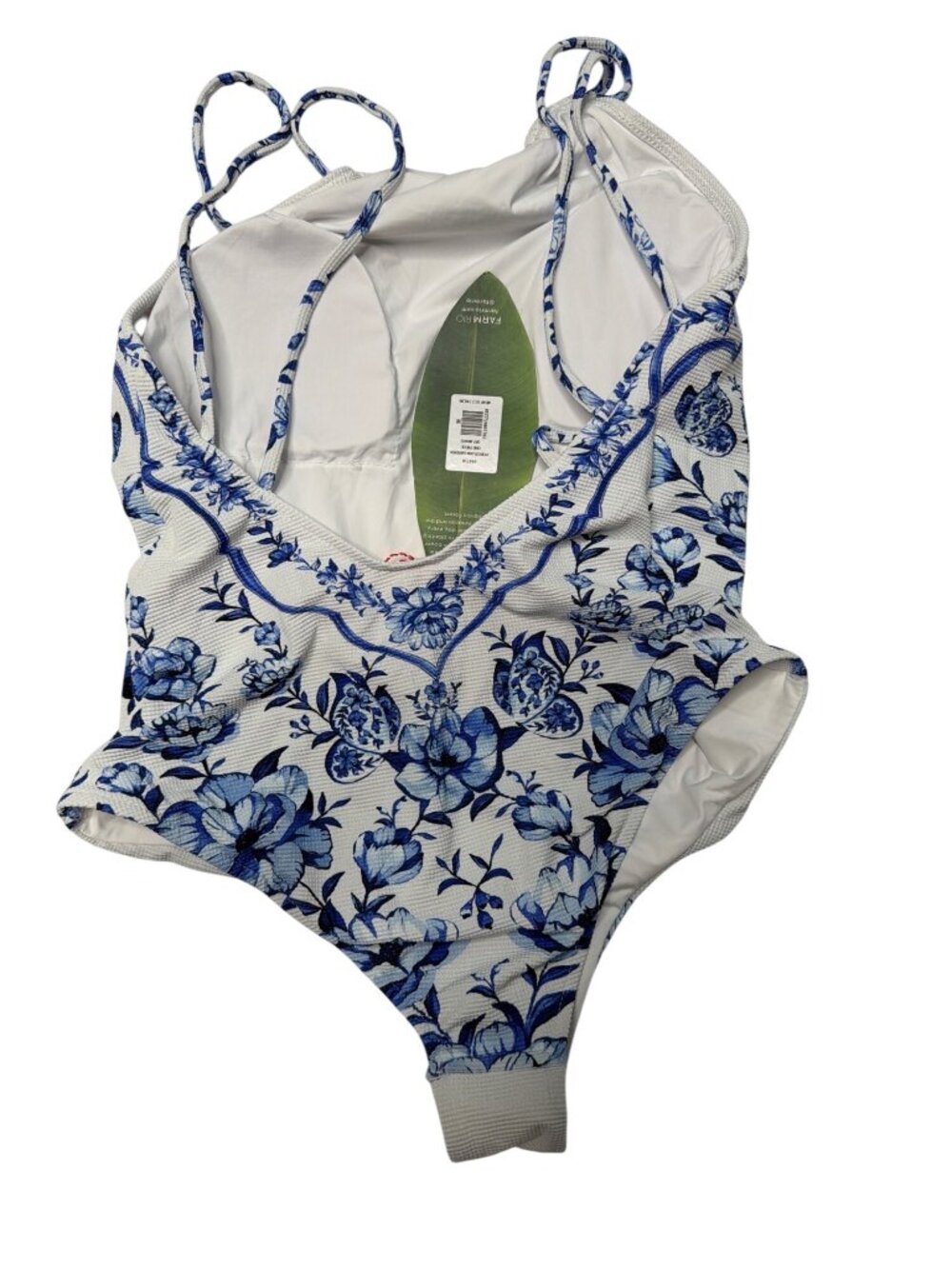 NWT FARM Rio Garden One Piece Swimsuit Off-White Size Medium - Picture 6 of 8